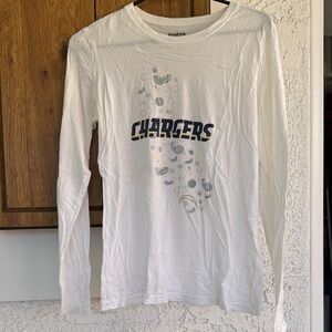 Reebok White Chargers Long Sleeve Tee